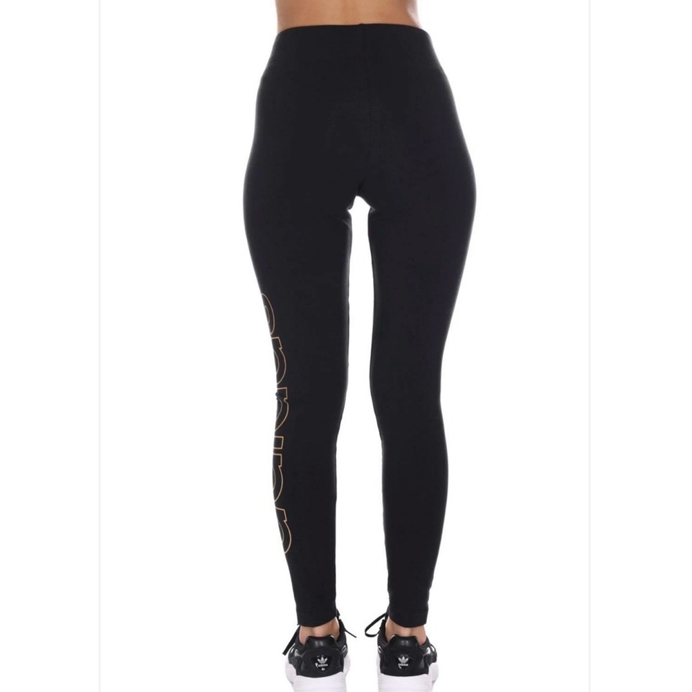 Adidas Performance Essentials Branded Leggings Bl… - image 4